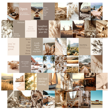 Σετ 50 ευχετήριων καρτών για τον τοίχο από χαρτόνι, εκτύπωση, απλός και μοντέρνος στυλ, Juda premium products