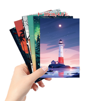 50 Postcards με σκηνές δρόμών σε καρτούν – ευχετήριες κάρτες σε στυλ Instagram, από χαρτόνι