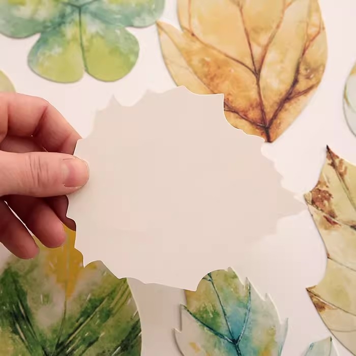 Κάρτες γράμματος σε σχήμα φύλλου - σειρά One-Leaf Letter Paper, διακοσμητικό τοίχου, πίσω πλευρά κενή, απλό και μοντέρνο στυλ, κατάλληλο δώρο για γάμους και γραφείο