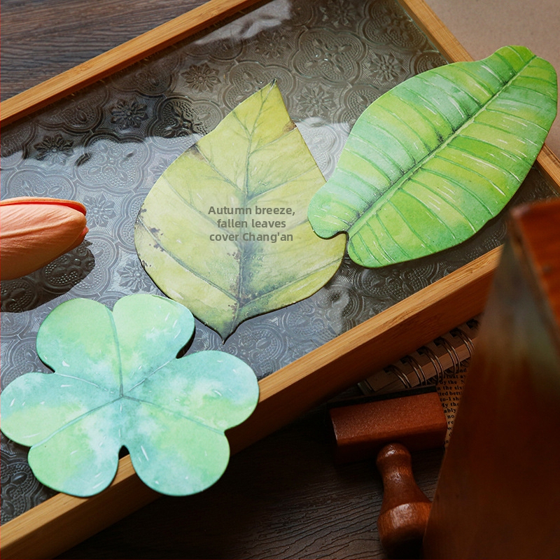 Картки за писма с форма на лист - серия One-Leaf Letter Paper - стенен декор, празна задна страна, прост и модерен стил, подходящи като подарък за сватби и офис