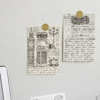 Κάρτες ευχών με ευρωπαϊκό ρετρό σχέδιο; χαρτί με επίστρωση, έγχρωμη εκτύπωση, απλός και μοντέρνος σχεδιασμός, κατηγορία: Κάρτες ευχών