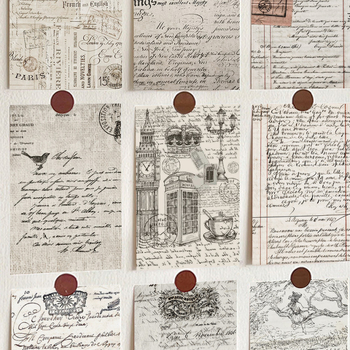 Κάρτες ευχών με ευρωπαϊκό ρετρό σχέδιο; χαρτί με επίστρωση, έγχρωμη εκτύπωση, απλός και μοντέρνος σχεδιασμός, κατηγορία: Κάρτες ευχών