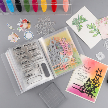 Διάφανο άλμπουμ αποθήκευσης φωτογραφιών και καρτ ποστάλ, με PP κάλυμμα, 40 εσωτερικές σελίδες, TT730