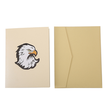 Κάρτα ευχών - Χειροποίητη 3D διάτρητη κοπή χαρτιού με μοτίβο φτερών Νταπέγκ, ιαπωνικό στυλ, ειδικό χαρτί