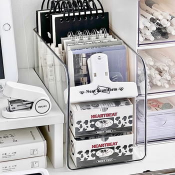 Βιβλιοστάτης Jucheng 537-2 από PET πλαστικό, επιτραπέζιο ράφι εγγράφων, καθαρό βάρος 288 g, συσκευασία 48 τεμάχια