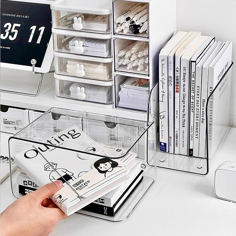 Držač za knjige Jucheng 537-2, PET plast, stolni držač za dokumente, Neto težina 288 g, pakiranje 48 kom