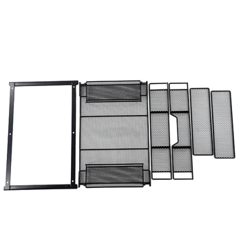 Po stalų laikymo krepšelis iš geležies vielos, modelis LJ00170, šiuolaikinio minimalistinio stiliaus, surinktas, pakuotė 10 vnt.