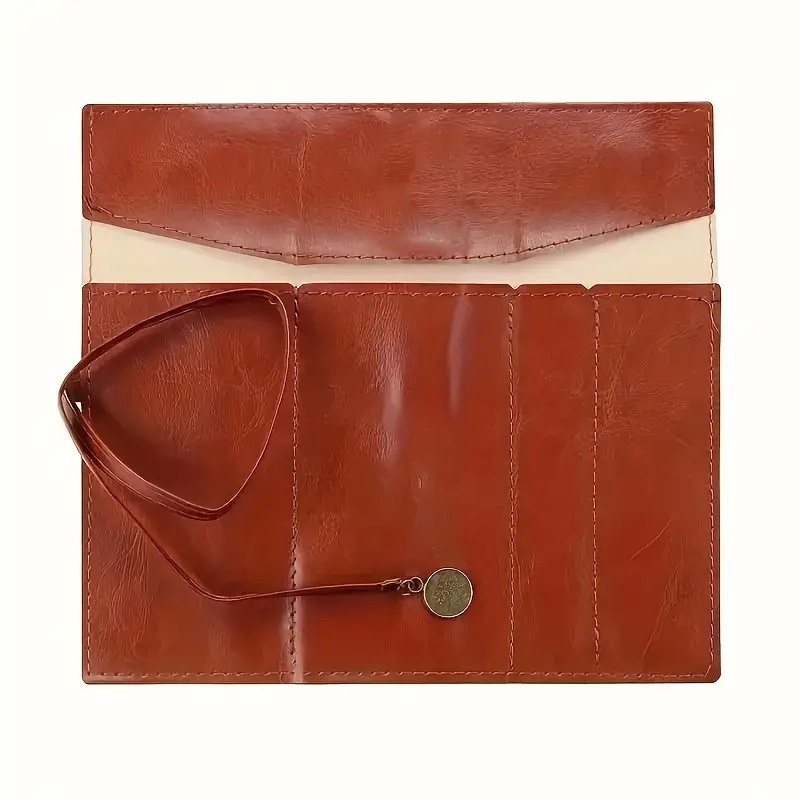 Excellent кожена чанта в европейски стил — луксозна, многофункционална чанта за козметика и моливи, универсална употреба