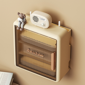 Κουτί αποθήκευσης δρομολογητή, τοίχο-εγκατεστημένο, PP πλαστικό, 2L χωρητικότητα, μοντέλο lyq10001, οργάνωση