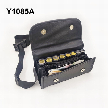 PU odos diržo kišenė monetoms — sporto priedai, vientisos spalvos, pamušalas iš sintetinės odos, unisex