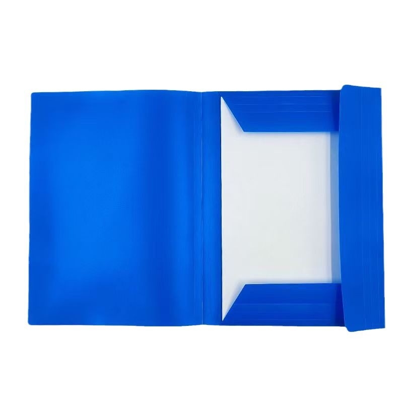 A4 elastīgā mapīte dokumentiem ar salokāmu auklas klipu - Plastmasas materiāls, zīmols Pearl Bird, modelis ZLN-988, drukāts logotips, pielāgošana pieejama