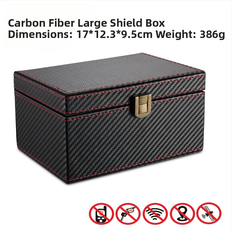 Raktų dėklas iš anglies pluošto, radiacijos apsauga ir RFID anti-skenavimas, nano įdaila