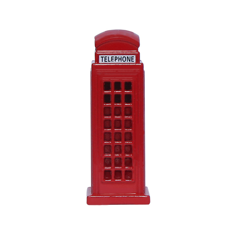 Stolna dekoracija – telefonska govornica od britanske legure, Lin point (Materijal: legura; Kategorija: telefonska govornica)