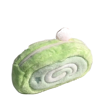 Κασετίνα μολυβίων από καμβά με βελούδινο σχέδιο Honeydew Swiss Roll, Κορεάτικου στυλ, δημιουργικός και ευέλικτος οργανωτής γραφείου για μαθητές