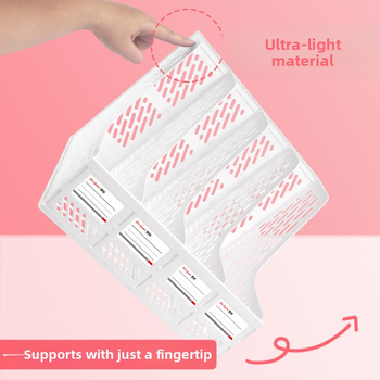 Intellectual Power πλαστικός φορέας αρχείων σε στήλη, 4‑επίπεδος επιτραπέζιος οργανωτής, μοντέλο 888