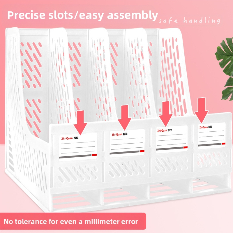 Intellectual Power държач за файлове, 4‑слоен настолен пластмасов организатор, модел 888