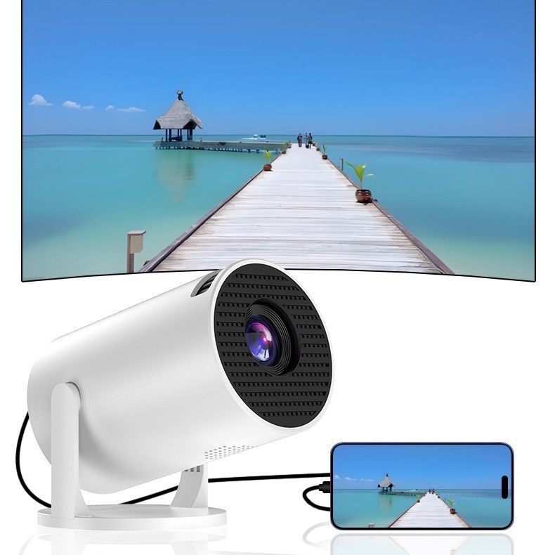 Φορητός έξυπνος προβολέας HY300MINI από την 0001, ισχύς 30W, ανάλυση 480×360, φωτεινότητα 50 ANSI, CCC πιστοποίηση 2022230903001520