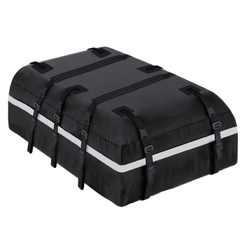 Visiškai atsparus vandeniui stogo bagažo dėžė, universali suderinamumas, 425 L talpa, modelis CH42-55, tvirtinimas juostomis