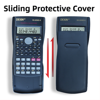 Υπολογιστής επιστημονικών λειτουργιών KK82MS-B/D, 13-ψήφια οθόνη, σώμα από PS, βάρος 120 g, με εκτυπωμένο λογότυπο