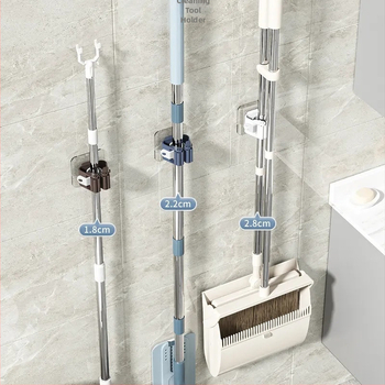 Θέση τοίχου για σκούπα μπάνιου – χωρίς διάτρηση, ανθεκτικό στη φόρτωση, μοντέρνος μινιμαλιστικός σχεδιασμός, μάρκα Strong Merchants