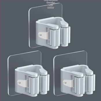 Θέση τοίχου για σκούπα μπάνιου – χωρίς διάτρηση, ανθεκτικό στη φόρτωση, μοντέρνος μινιμαλιστικός σχεδιασμός, μάρκα Strong Merchants