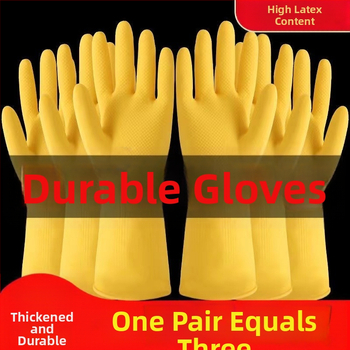 Shangrui lateks rukavice za kuhinju, zadebljane, otporne na habanje i vodootporne, za pranje suđa