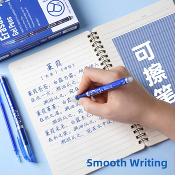 Σετ θερμοδιαγράψιμων στυλό σε κουτί με μοτίβο πορσελάνης, μάρκα Cute pai, πλασική θήκη, διαγράφονται.