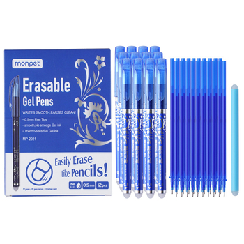 Σετ θερμοδιαγράψιμων στυλό σε κουτί με μοτίβο πορσελάνης, μάρκα Cute pai, πλασική θήκη, διαγράφονται.