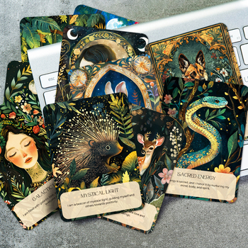 Κάρτες έμπνευσης με ζώα, 50 τεμάχια, απλός και μοντέρνος στυλ, διακόσμηση σπιτιού