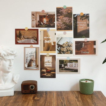 Σετ 30 καρτών ποστάλ για διακόσμηση τοίχου του σπιτιού, Bei Xiang, στυλ Retro Wind, θεμα Sunny Days