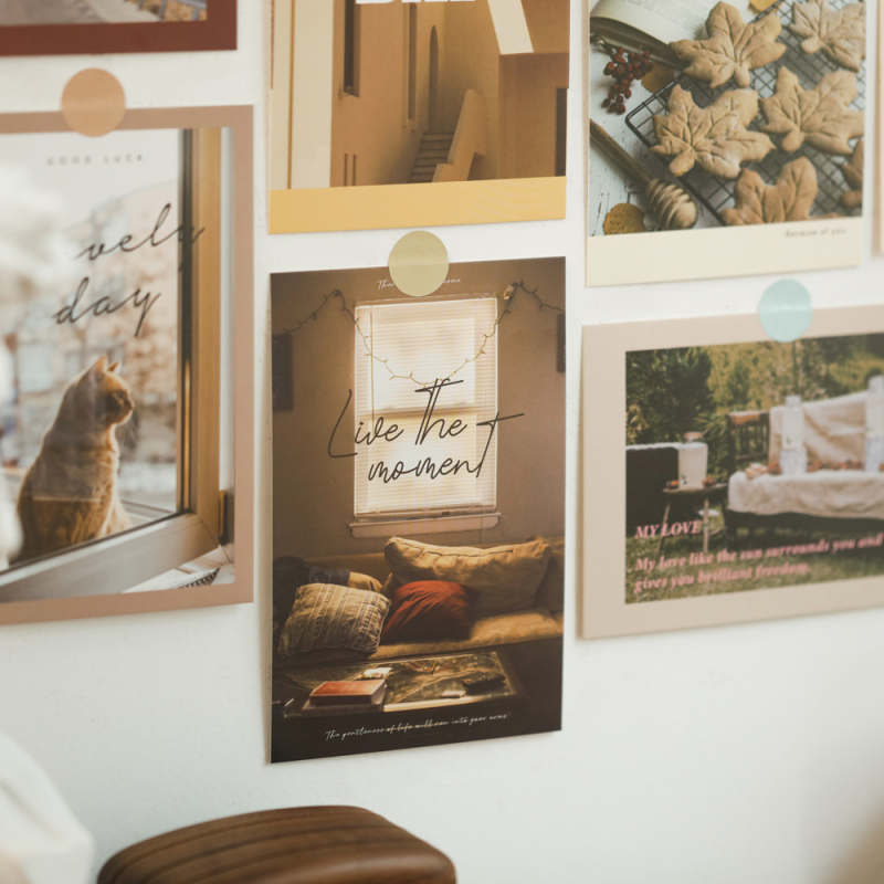 Σετ 30 καρτών ποστάλ για διακόσμηση τοίχου του σπιτιού, Bei Xiang, στυλ Retro Wind, θεμα Sunny Days