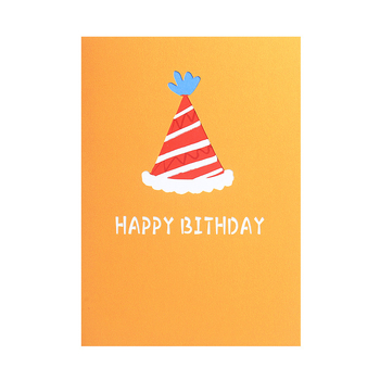 Pinni Κάρτα Γενεθλίων Pop-up 3D με γατάκι και ουράνιο τόξο, χειροποίητη σε ειδικό χαρτί