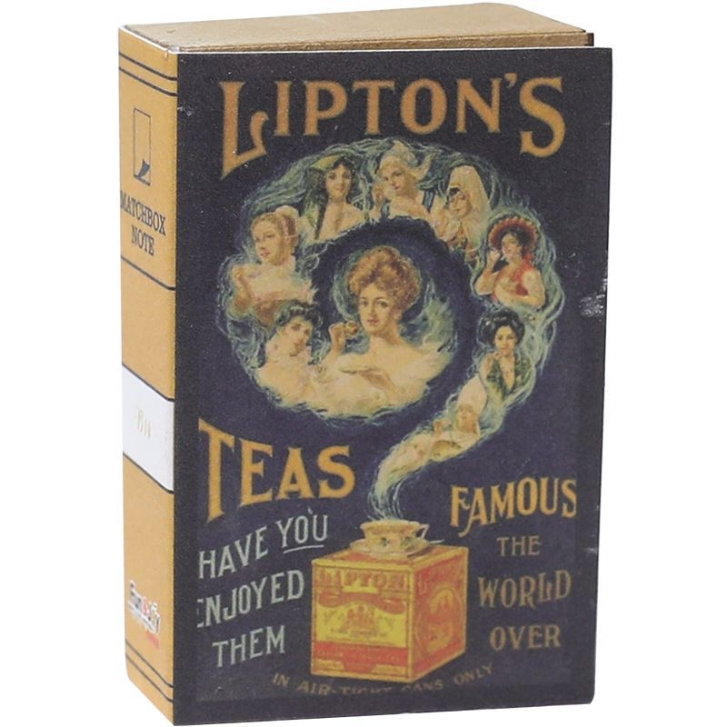 Užrašų knygelė – kūrybiška retro mini užrašų knygelė dėžutės formos degtukų dėžutės stiliaus, atplėšiami lapai, kraft popieriaus viršelis, 40 g popierius, daugiau nei 100 puslapių