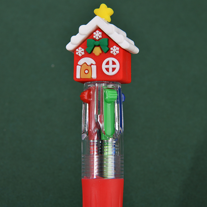 Jumeng Stationery spaudimo mechanizmu rašiklis – Kalėdų tema su Kalėdų seneliu studentams, importas: Ne