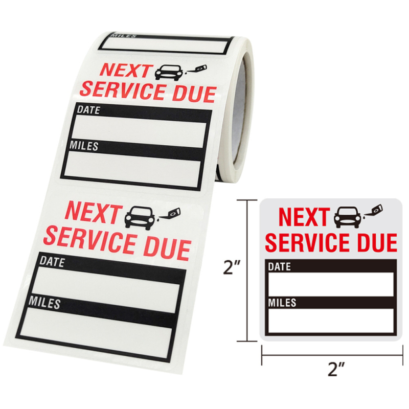 Canyon etichetă de întreținere a mașinii cu dată de întreținere și kilometraj – imprimare, stil Nordic wind, greutate 65 g