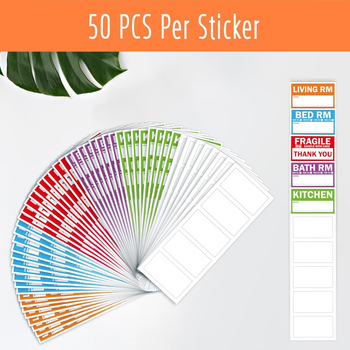 Etichetă autoadezivă lucioasă, dreptunghiulară, pentru gestionarea depozitului; imprimare în patru culori; grosime 0,01 mm; rezistență la temperaturi până la 78°C