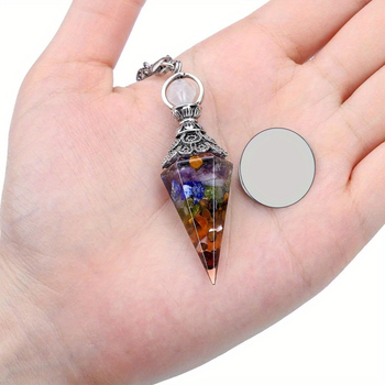 Κολιέ με εξάγωνο γεωμετρικό σχέδιο από τεχνητό κρύσταλλο, χειροποίητο πλέξιμο, καλοκαιρινή κυκλοφορία 2024