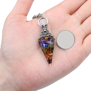 Κολιέ με εξάγωνο γεωμετρικό σχέδιο από τεχνητό κρύσταλλο, χειροποίητο πλέξιμο, καλοκαιρινή κυκλοφορία 2024