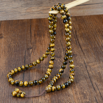 Βραχιόλι από Μάτι Τίγρης, Unisex, Χειροποίητο, Γεωμετρικός Σχεδιασμός, 99 Χάντρες