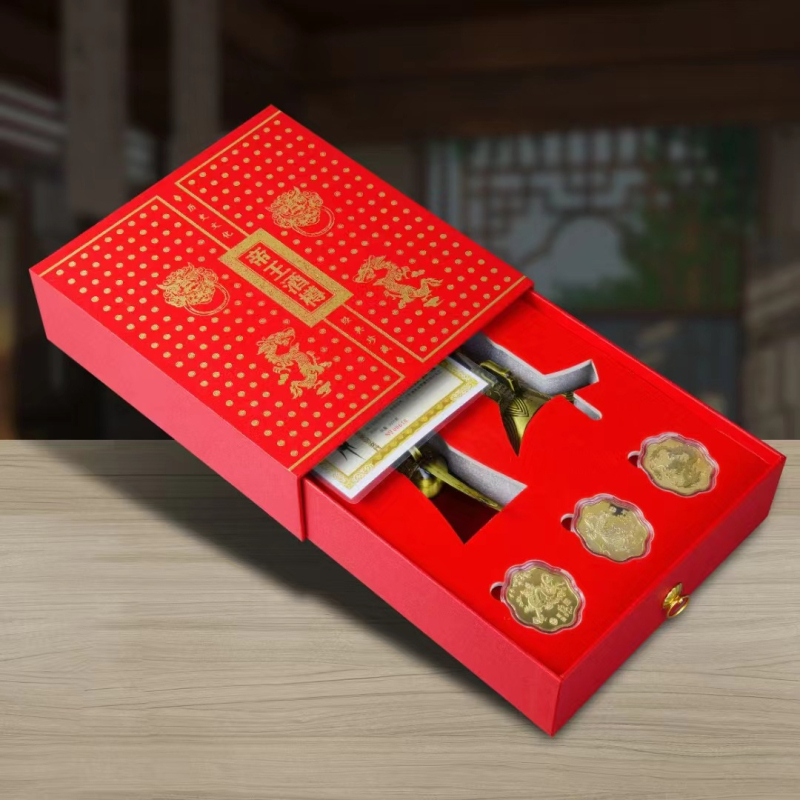 Set ukrasnih elemenata s carski motivom od cinkovog legura s pamćenim medaljama, Langhui Crafts — Geometrijski dekor, poklon za vjenčanja i rođendane