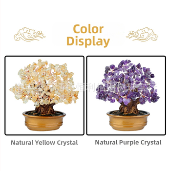 Ametista kristāla koks – roku darbs, mūsdienīgs vienkāršums, biroja dekors