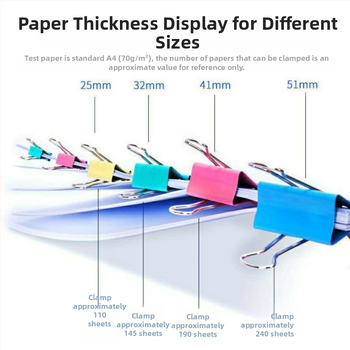 Έγχρωμος κλιπ για έγγραφα με μακριά ουρά – είδη γραφείου, χωρίς εισαγωγή, μάρκα Άλλο