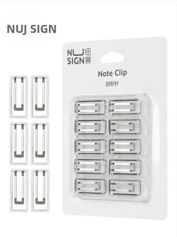 nusign μεταλλικοί συνδετήρες χαρτιού, παχύτεροι και φαρδύτεροι, σετ 10