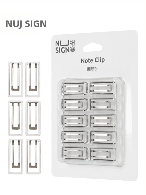 nusign метални клипчета за хартия, усилени и по-широки, комплект от 10 бр