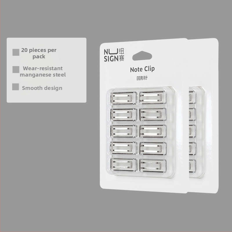 nusign μεταλλικοί συνδετήρες χαρτιού, παχύτεροι και φαρδύτεροι, σετ 10