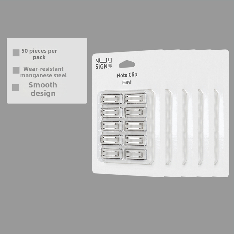 nusign μεταλλικοί συνδετήρες χαρτιού, παχύτεροι και φαρδύτεροι, σετ 10