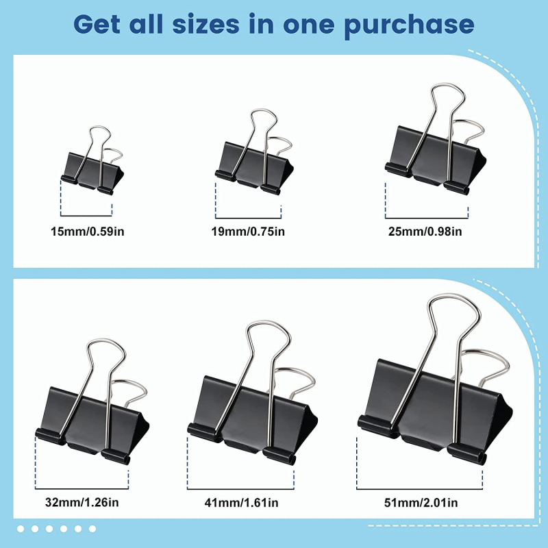 Metāla klips kontu mapei