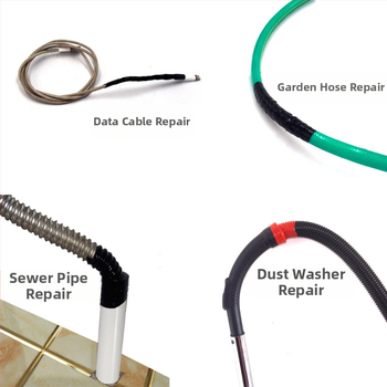 Σιλικονούχα διπλής όψης αυτοκόλλητη ταινία για επισκευές καλωδίων και σωληνώσεων — αδιάβροχη, ανθεκτική στα έλαια και σε υψηλές θερμοκρασίες (-60°C έως 260°C)