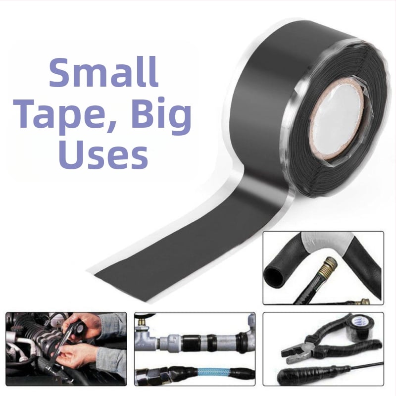 Silikonska dvostrano ljepiljiva traka za popravke žica i cijevi — vodootporna, otporna na ulje i visoke temperature (-60°C do 260°C)