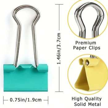 Γωνιακό μεταλλικό κλιπ γραφείου για έγγραφα